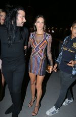 ALESSANDRA AMBROSIO at Balmain Aftershow Party in Paris 09/29/2016