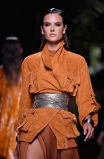 ALESSANDRA AMBROSIO at Balmain Fashion Show at Paris Fashion Week 09/29/2016