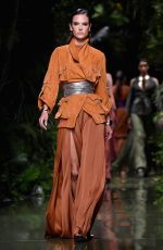 ALESSANDRA AMBROSIO at Balmain Fashion Show at Paris Fashion Week 09/29/2016