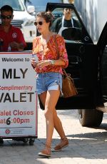 ALESSANDRA AMBROSIO in Jeans Shorts Out in Malibu 09/03/2016