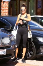 ALESSANDRA AMBROSIO Leaves Workout in Brentwood 09/01/2016