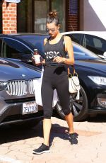 ALESSANDRA AMBROSIO Leaves Workout in Brentwood 09/01/2016