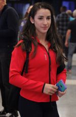 ALY RAISMAN at LAX Airport in Los Angeles 08/30/2016