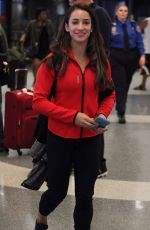 ALY RAISMAN at LAX Airport in Los Angeles 08/30/2016