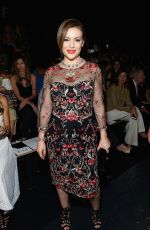 ALYSSA MILANO at Marchesa Fashion Show in New York 09/14/2016