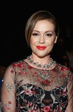 ALYSSA MILANO at Marchesa Fashion Show in New York 09/14/2016