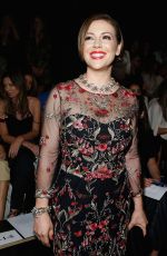 ALYSSA MILANO at Marchesa Fashion Show in New York 09/14/2016