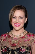 ALYSSA MILANO at Marchesa Fashion Show in New York 09/14/2016