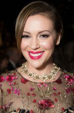 ALYSSA MILANO at Marchesa Fashion Show in New York 09/14/2016