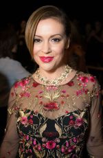 ALYSSA MILANO at Marchesa Fashion Show in New York 09/14/2016