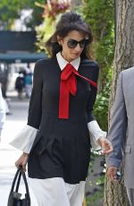 AMAL CLOONEY Out and About in New York 09/21/2016