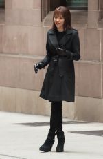 AMANDA SEYFRIED on the Set of 