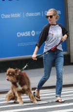 AMANDA SEYFRIED Walks Her Dog Out in New York 09/05/2016
