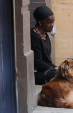AMANDA SEYFRIED Walks Her Dog Out in New York 09/05/2016