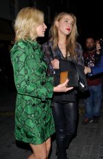 AMBER HEARD Night Out in London 09/19/2016