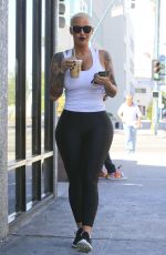AMBER ROSE Arrives at DWTS Practice in Hollywood 09/23/2016