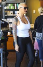 AMBER ROSE Arrives at DWTS Practice in Hollywood 09/23/2016