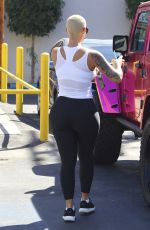 AMBER ROSE Arrives at DWTS Practice in Hollywood 09/23/2016