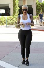 AMBER ROSE Arrives at DWTS Practice in Hollywood 09/23/2016