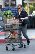 AMY POEHLER Shopping at Bristol Farms in Beverly Hills 08/29/2016