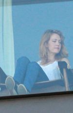 AMY PURDY at Hotel Balcony in Rio De Janeiro 08/30/2016