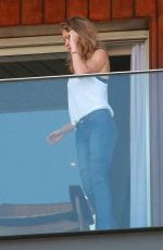 AMY PURDY at Hotel Balcony in Rio De Janeiro 08/30/2016