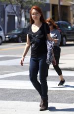 AMY YASBECK Out and About in Los Angeles 09/02/2016