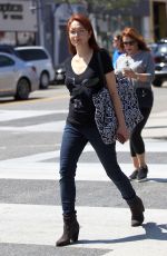 AMY YASBECK Out and About in Los Angeles 09/02/2016