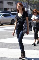AMY YASBECK Out and About in Los Angeles 09/02/2016