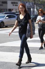 AMY YASBECK Out and About in Los Angeles 09/02/2016
