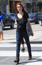 AMY YASBECK Out and About in Los Angeles 09/02/2016