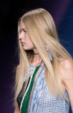 ANNA EWERS at Versace Spring/Summer 2017 Fashion Show at Milan Fashion Week