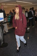 ARIANA GRANDE at LAX Airport in Los Angeles 09/15/2016