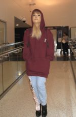 ARIANA GRANDE at LAX Airport in Los Angeles 09/15/2016