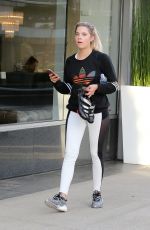 ASHLEY BENSON Heading to Soul Cycle in West Hollywood 09/28/2016