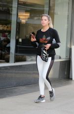 ASHLEY BENSON Heading to Soul Cycle in West Hollywood 09/28/2016