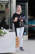 ASHLEY BENSON Heading to Soul Cycle in West Hollywood 09/28/2016