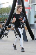 ASHLEY BENSON Heading to Soul Cycle in West Hollywood 09/28/2016