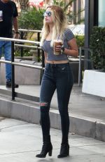 ASHLEY BENSON Out for Coffee in Hollywood 09/20/2016