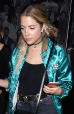 ASHLEY BENSON Out for Dinner at Catch Restaurant in West Hollywood 09/29/2016