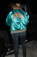 ASHLEY BENSON Out for Dinner at Catch Restaurant in West Hollywood 09/29/2016