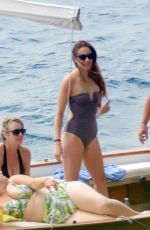 ASHLEY BENSON, SHAY MITCHELL and TROIAN BELLISARIO in Swismuit and Bikinis at a Boat in Capri 09/09/2016