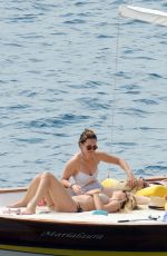 ASHLEY BENSON, SHAY MITCHELL and TROIAN BELLISARIO in Swismuit and Bikinis at a Boat in Capri 09/09/2016