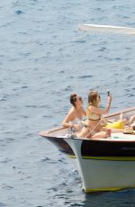 ASHLEY BENSON, SHAY MITCHELL and TROIAN BELLISARIO in Swismuit and Bikinis at a Boat in Capri 09/09/2016