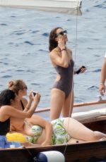 ASHLEY BENSON, SHAY MITCHELL and TROIAN BELLISARIO in Swismuit and Bikinis at a Boat in Capri 09/09/2016
