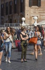ASHLEY BENSON, TROIAN BELLISARIO and SHAY MITCHELL Out in Rome 09/06/2016