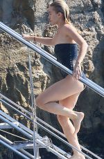 ASHLEY OLSEN in Swimsuit in Antibes 09/25/2016
