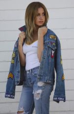 ASHLEY TISDALE on the Set of a Photoshoot in Hollywood 09/01/2016