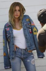 ASHLEY TISDALE on the Set of a Photoshoot in Hollywood 09/01/2016