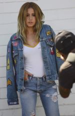 ASHLEY TISDALE on the Set of a Photoshoot in Hollywood 09/01/2016